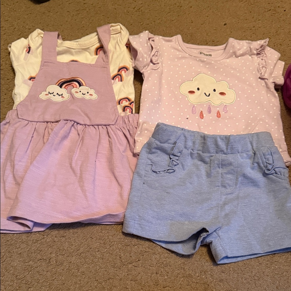 Purple and Blue Kids Matching Set